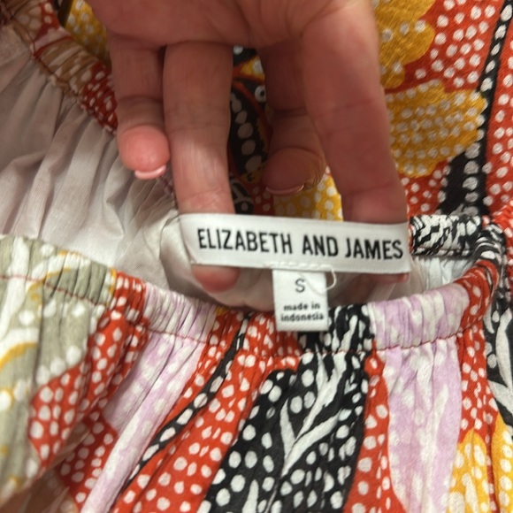 Elizabeth and James Marika Uptown Garden Float Dress Sz Small Farmhouse Relaxed - Picture 10 of 11